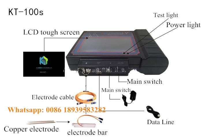 Ultrasonic Water Leak Detector with built-in mini sensor underground water detection