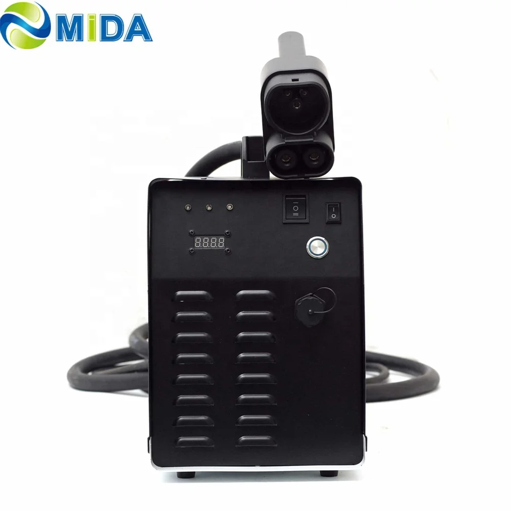 7kW Movable DC Charger Portable DC EV Charger CCS1 CCS2 GBT CHAdeMO