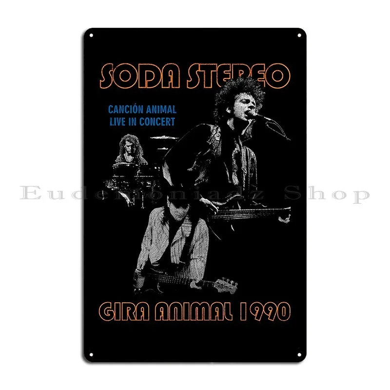 Banda Soda Camiseta 1 Metal Signs Pub Club Club Bar Wall Decor Design Tin Sign Poster
