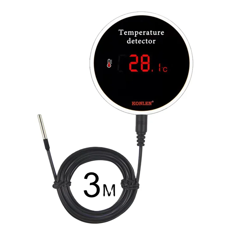 

Smart Home Wifi Temperature Sensor 3 Meter Digital Smartlife Thermometer Water Pool Alarm Remote Monitoring