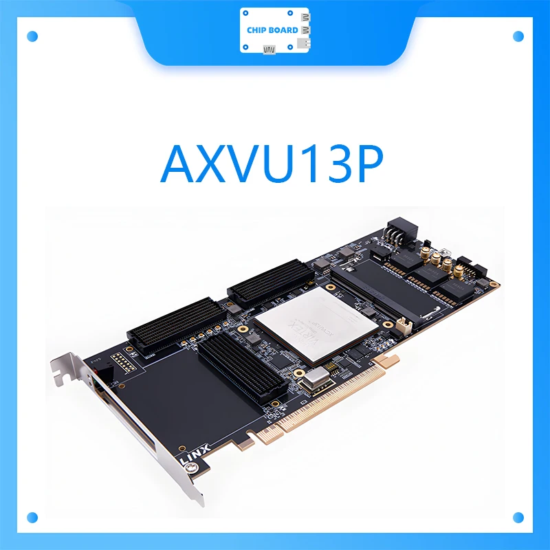 Placa e kit de desvio FPGA AXVU13P com AMD Virtex US+ XCVU13P