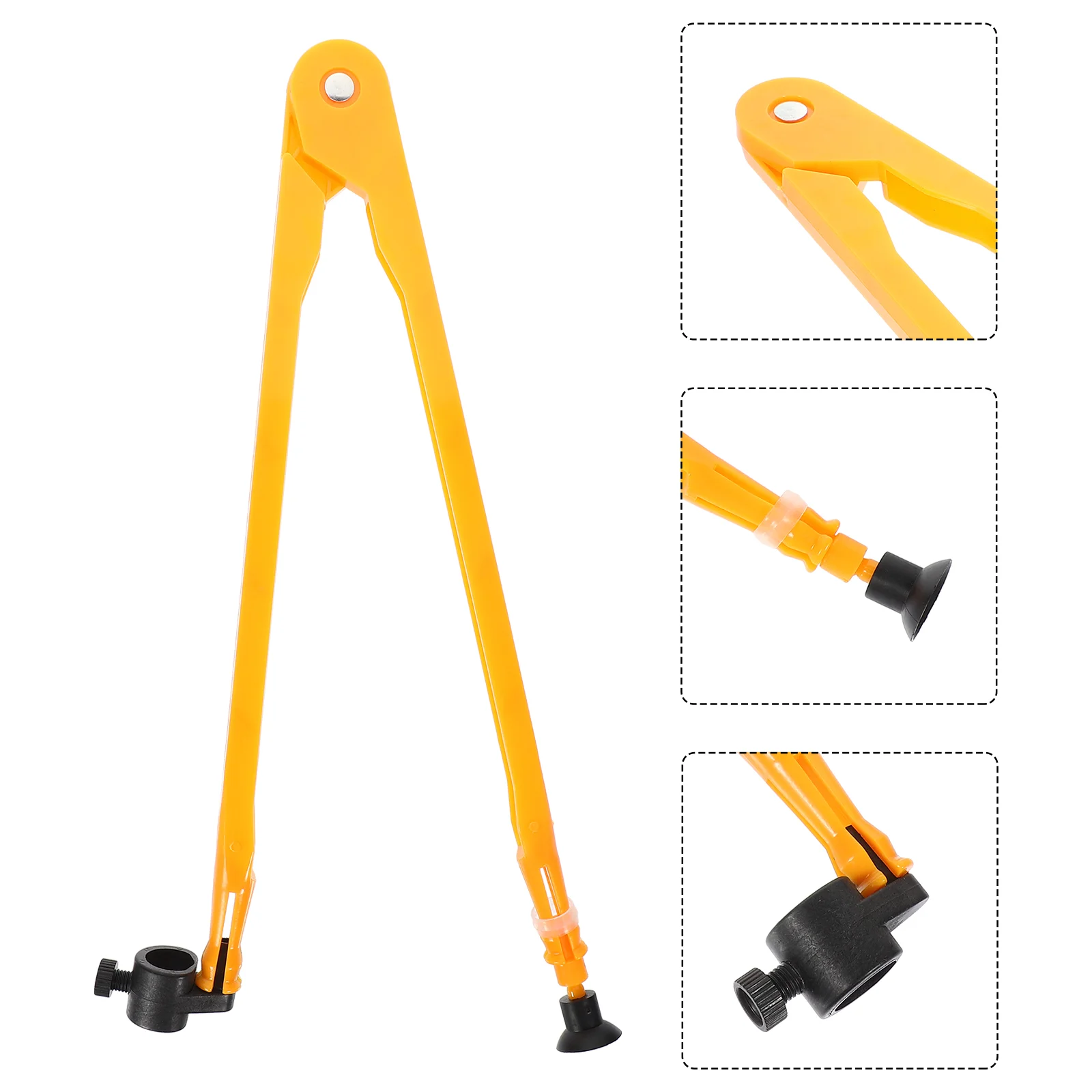 The Racket Teaching Compass Chalk Marker Aid Drawing Tool for Math Pencil Large Orange Geometry Student Use