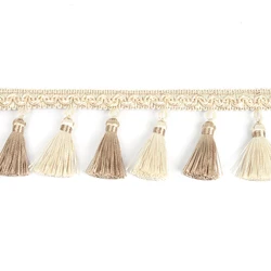 3m/Lot Width 8cm Tassel Fringe Trim Beaded Tassels Gold Crystal Beaded Ribbon Curtain Accessorie Lace For DIY Sewing Decoration