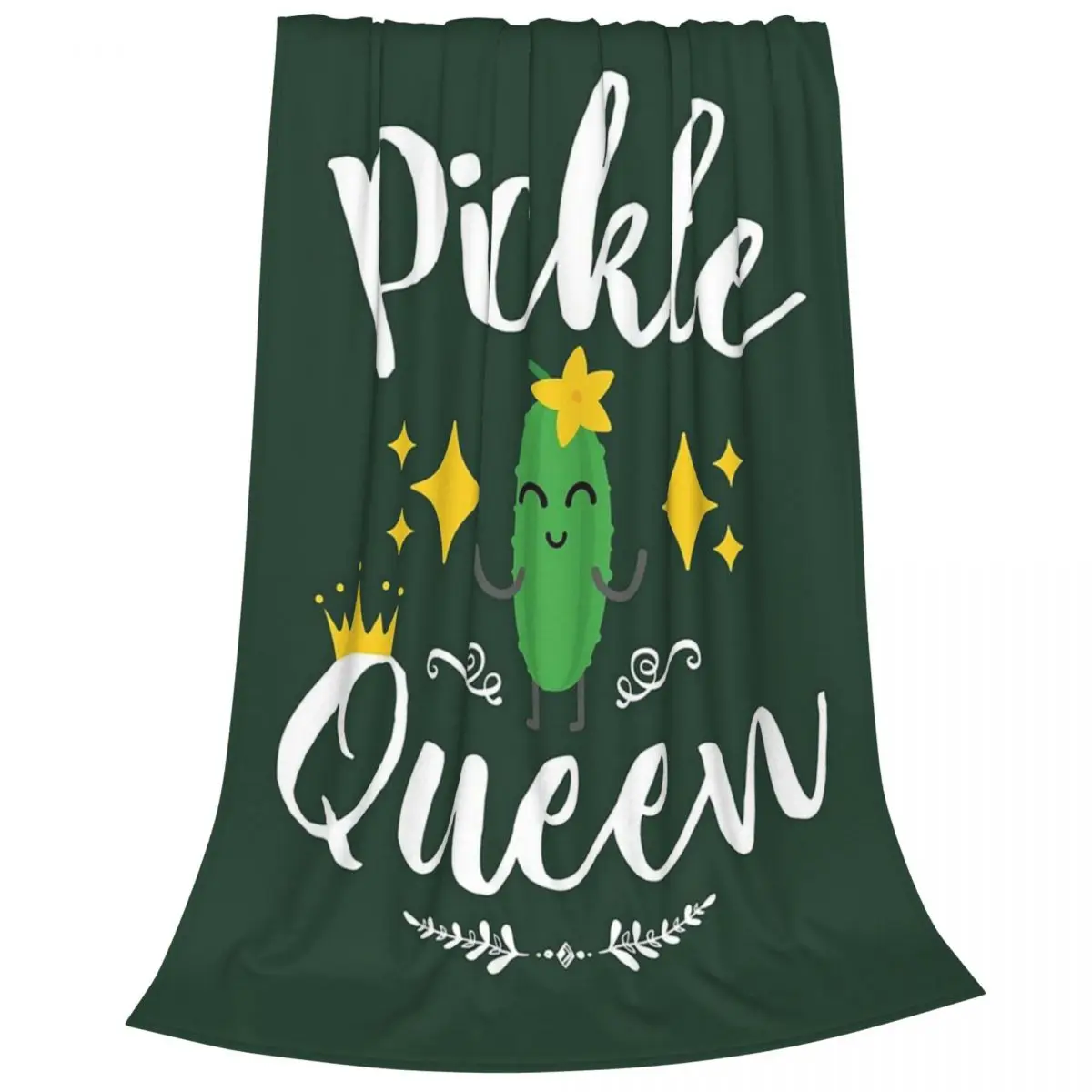 Pickle Queen Blanket Flannel Breathable Sofa Throw Blankets For Couch Bedding Travel Throws Bedspread Quilt