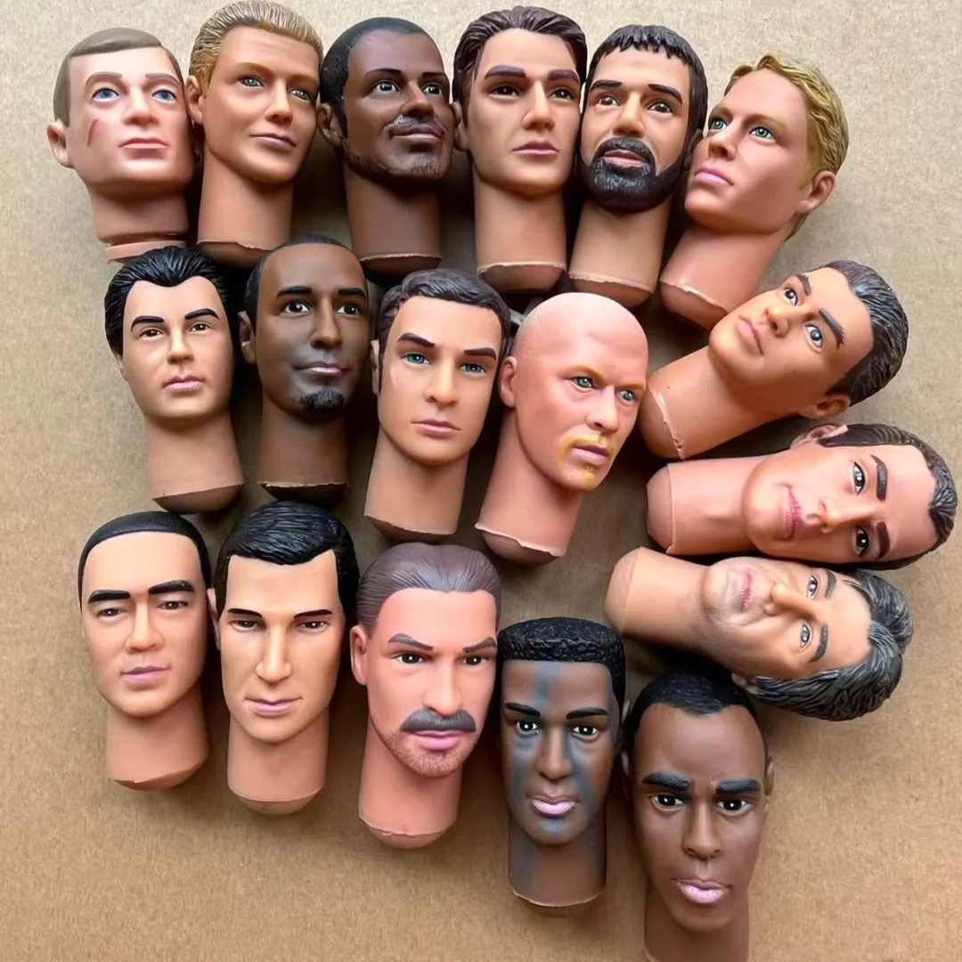 1/6 Scale Male Doll Head Rare Face Soldier Figure for DIY Makeup Practice Collectible Accessory Part