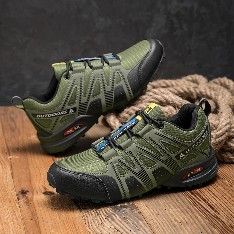 Men's Hiking Shoes Outdoor Non-Slip Wear-resistant Cycling Shoes Men Camping Trekking Walking Hunting Tactical Sneakers