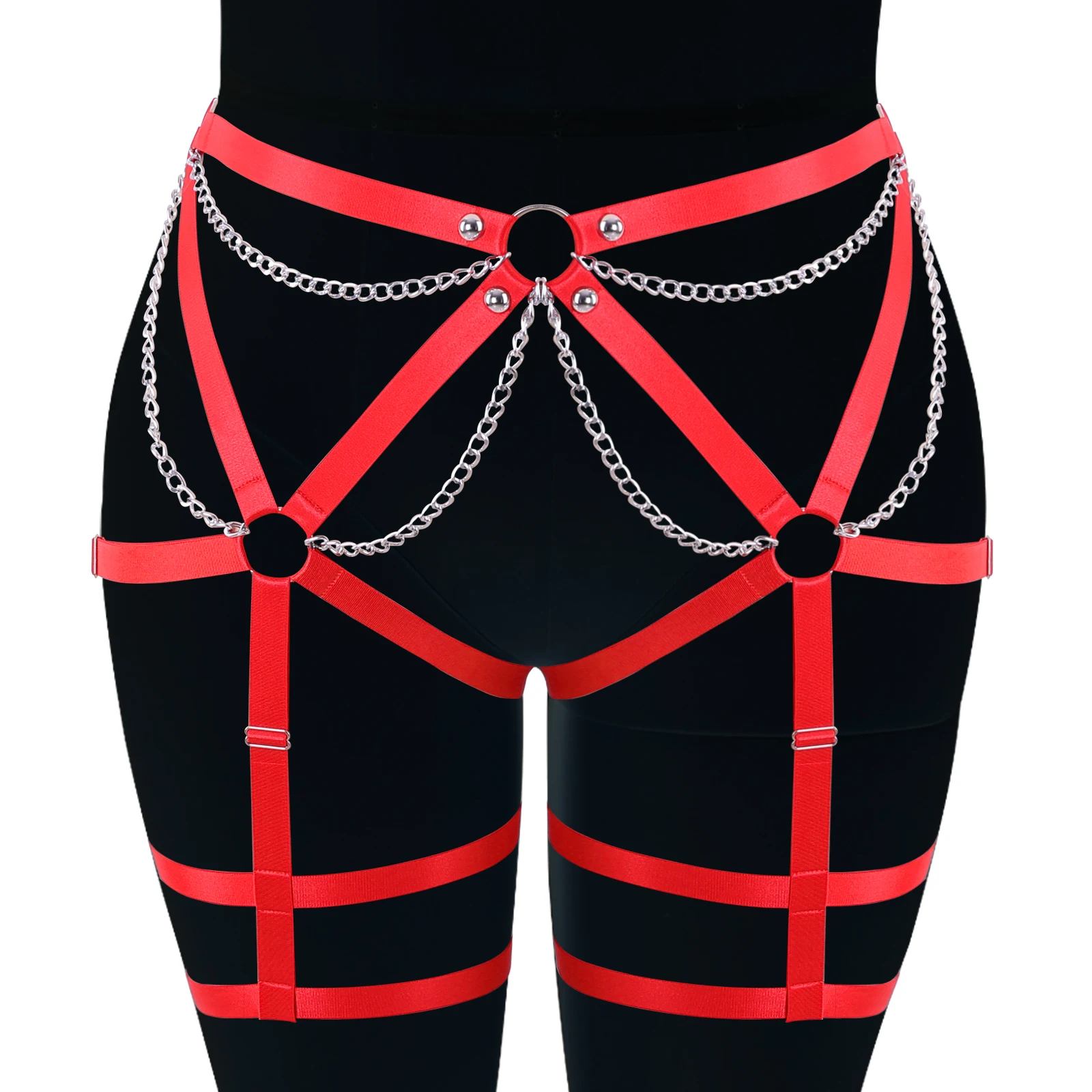 

Women Fashion Sword Belt Harness Sexy Plus Size Rave Garter Clothes Bondage Cage Busty Underwear Erotic Stockings