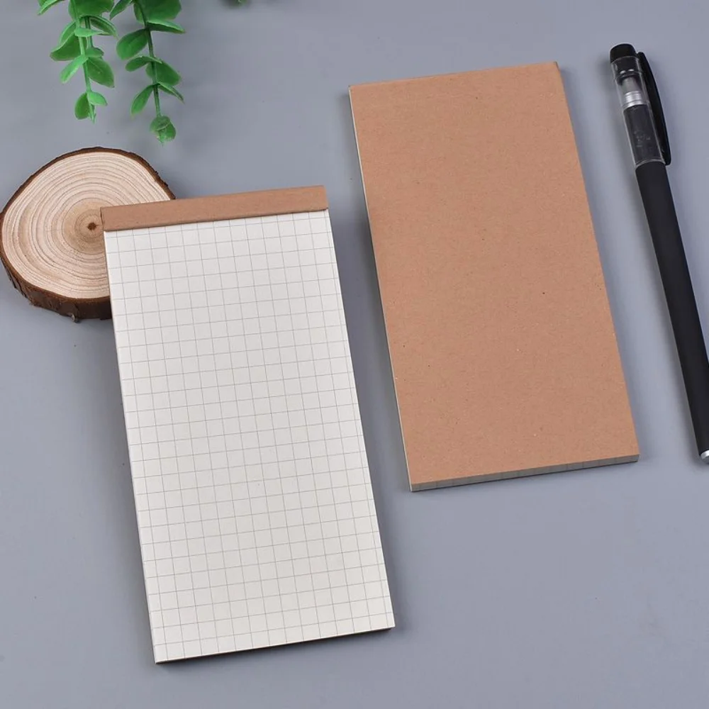 50 folhas de papel kraft vintage bloco de notas portátil para fazer lista bloco de notas lista de verificação semanal diário planejador cadernos kawaii papelaria