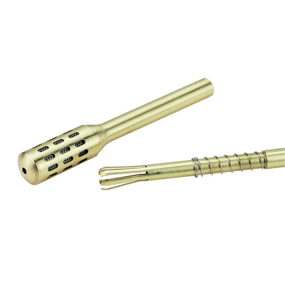 Moxa vara moxibustion massagem queimador de bronze ouro aquecedor portátil para corpo rosto pés circulação sanguínea anti-envelhecimento