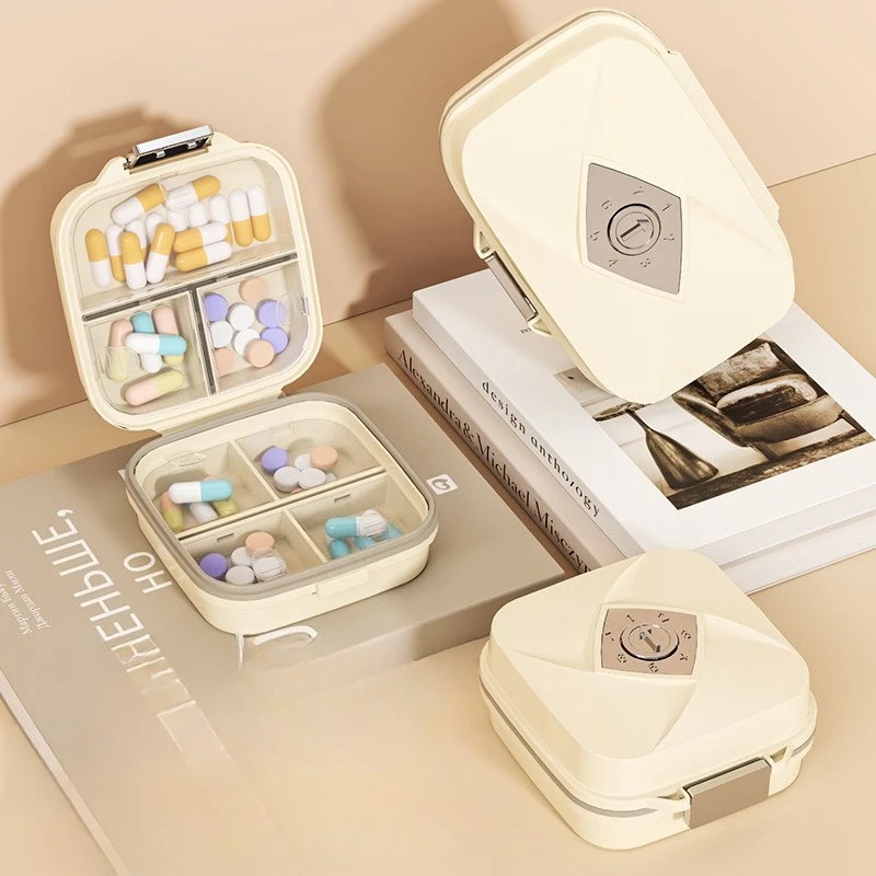 Portable Creative Travel Medicine Box Portable Small Seven Days A Week Medicine Box Pills Double Layer Seven Grid Moisture