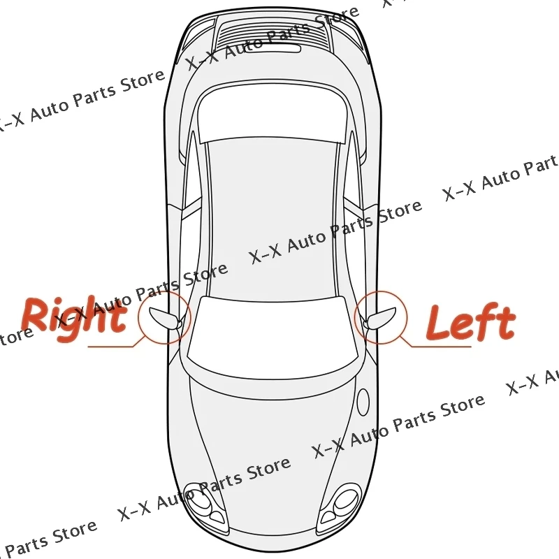 For JAC Refine S7 Car Outside Rearview Mirror Indicator Light Side Mirror Turn Signal Lamp Left and Right 8210109U0010