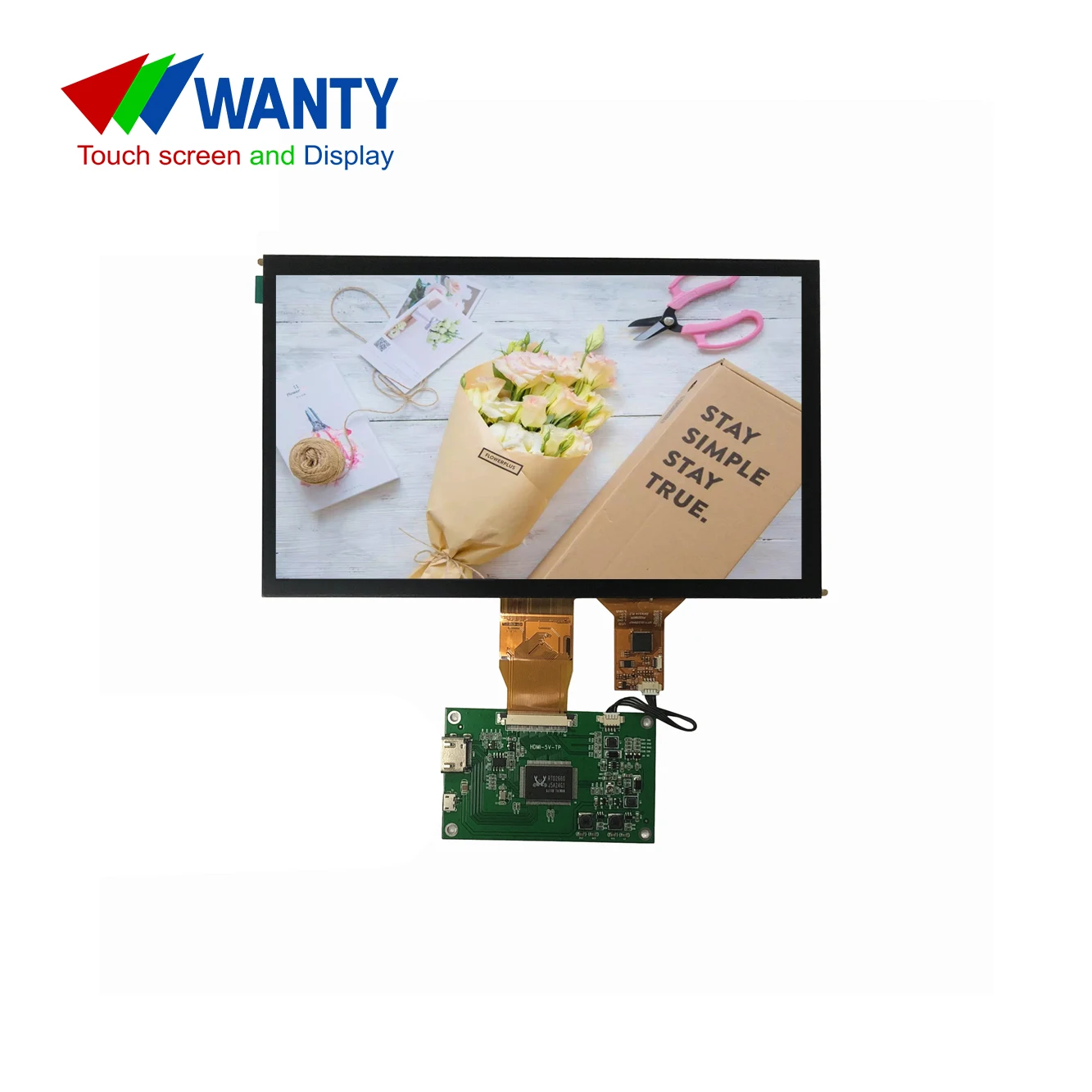 Widely Used 1024x600 HD IPS LCD Screen 10.1 Inch Industrial LCD Displays With PCAP TouchScreen