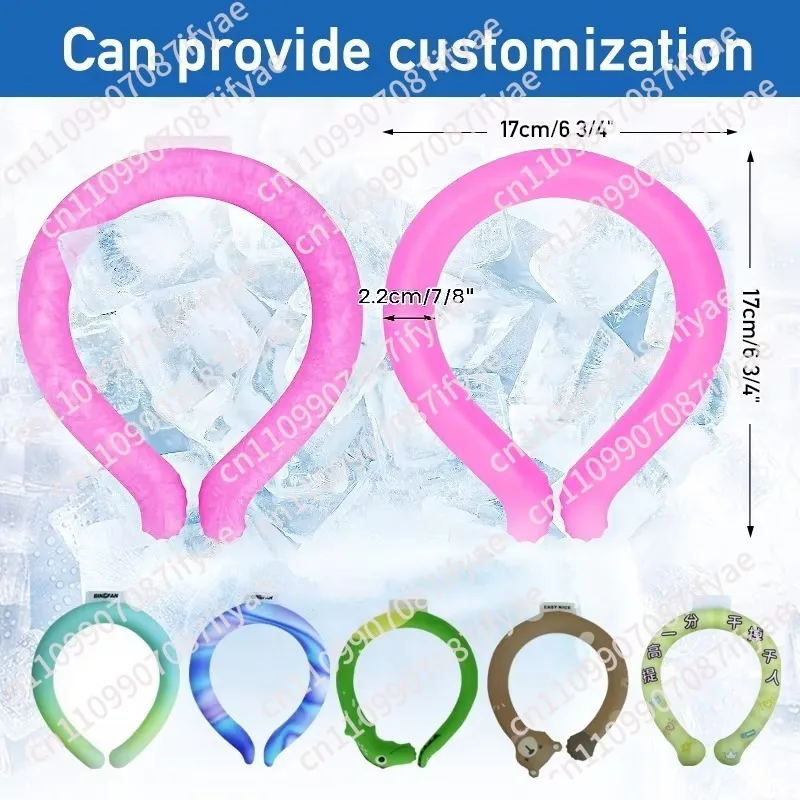 Neck cooling ring, ice pack, custom for pets and humans, cold pack