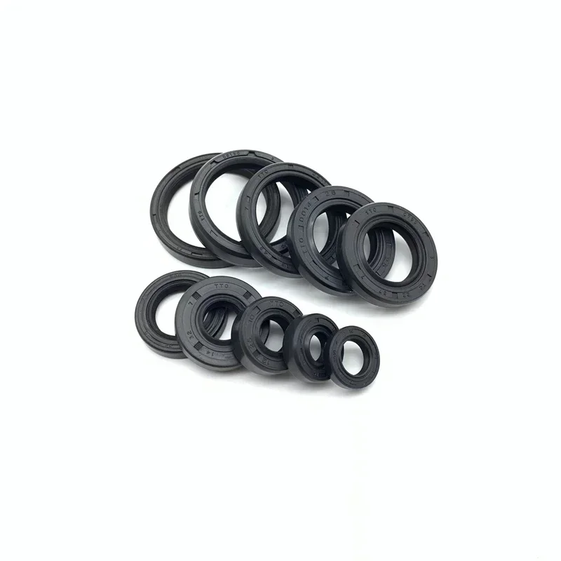 5Pcs ID 36~38mm OD 46~72mm Height 7~12mm TC/FB/TG4 Skeleton Oil Seal Ring NBR Double Lip Sealing Gaskets For Rotation Shaft Ring