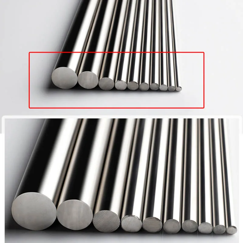 304 Stainless Steel Rod Diameter 2mm-18mm Smooth Straight Metal Metric Solid Round Shaft Rod Bars Length 100mm-500mm