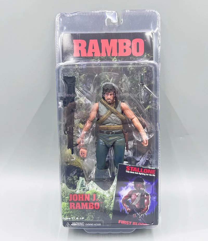 ألعاب شخصيات الحركة من NECA First Blood Rambo John J Michael Sylvester Gardenzio Stallone #3