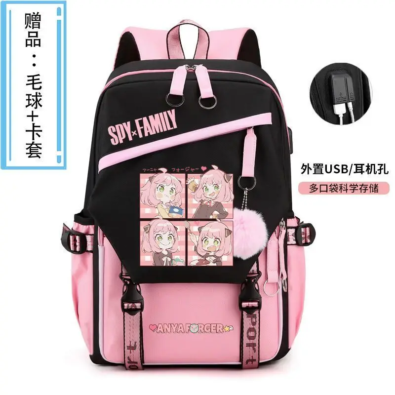 Anime Spy X Family Merchandise Aniya Elementary Boys And Girls Middle School Large Capacity Cute Double Shoulder Backpack Anime