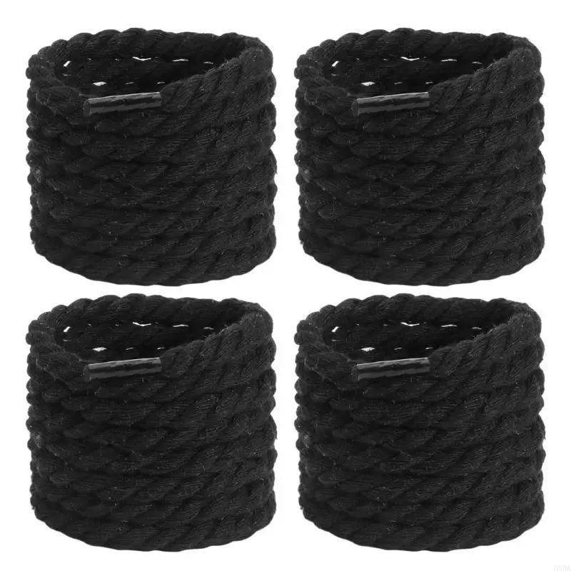 2 Pairs Round Shoe Laces Color Thick Rope Shoe Strings For Athletic Shoe 6XDA