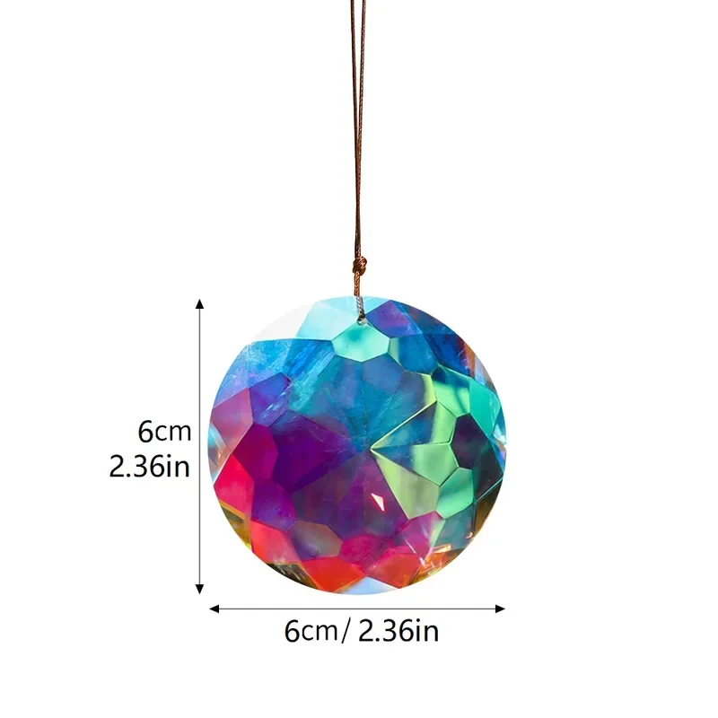 Crystal Suncatcher Hanging Prism Glass Rainbow Maker for Window Garden Home Decor
