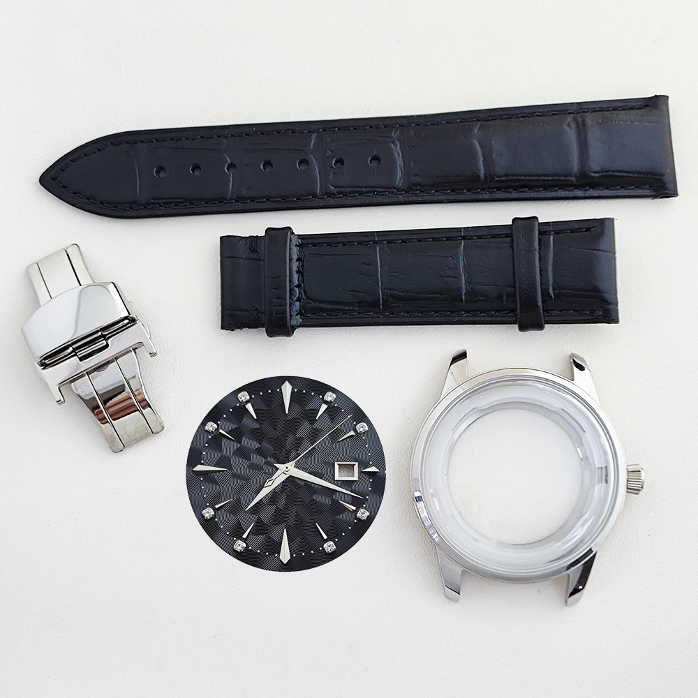 40mm NH35 watch case dial Cocktail stainless steel watch case Custom logo dial for NH35/NH36 movement watch accessories