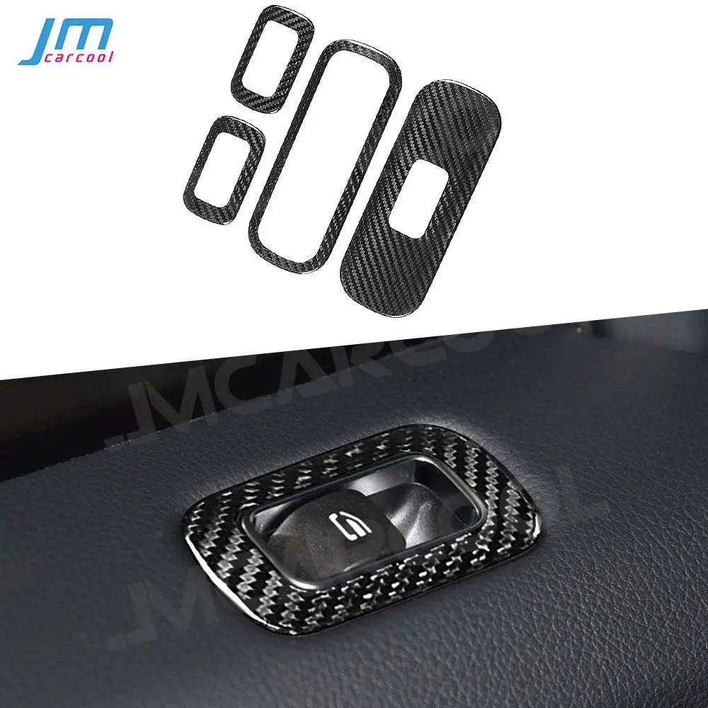 

Carbon Fiber Car Door Window lifter Panel Frame Accessorise Sticker 4 PCS For Mercedes Benz G Class W464 G500 G63 AMG 2019-2020