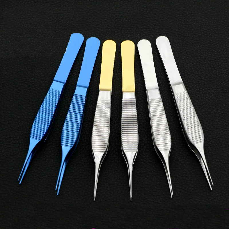 

Ophthalmology big belly plastic forceps Double eyelid tools instruments Nose cosmetic tissue teeth hook tweezers