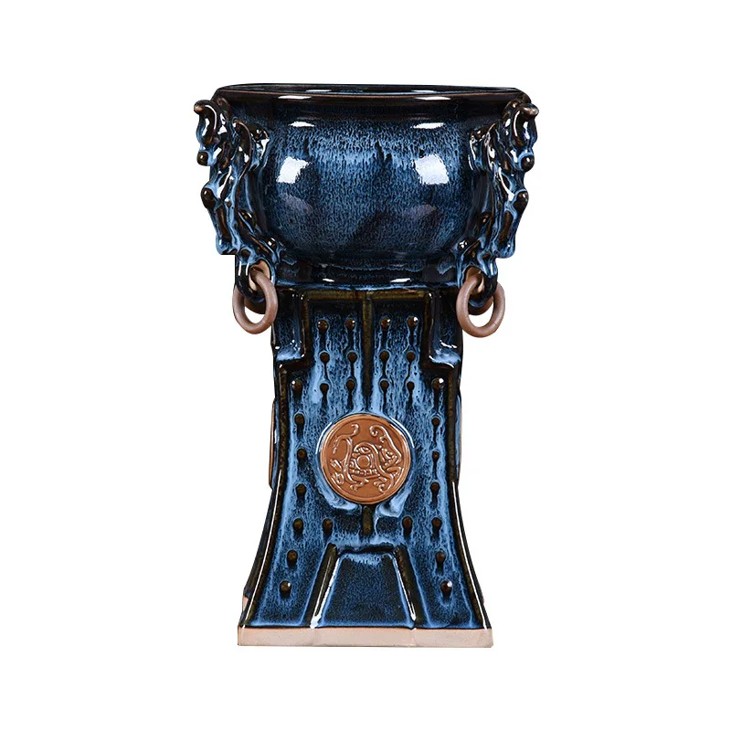 

Antique entrance ceramic vase, living room handicraft ornament