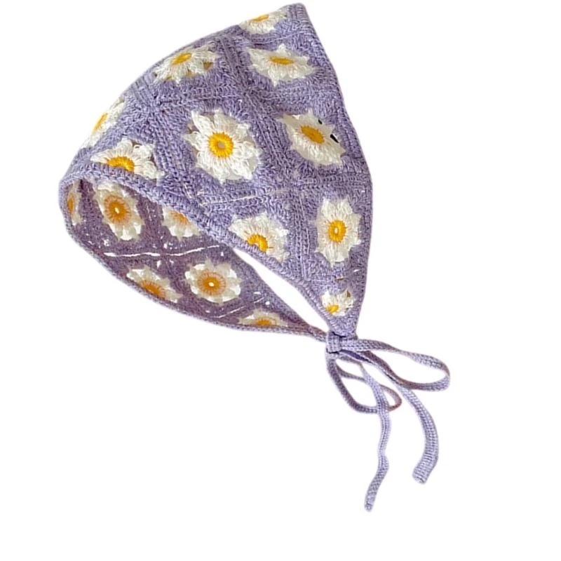 5asd dệt hoa đầu khăn quàng cổ kỳ nghỉ tóc Kerchief đầu cho lễ hội âm nhạc