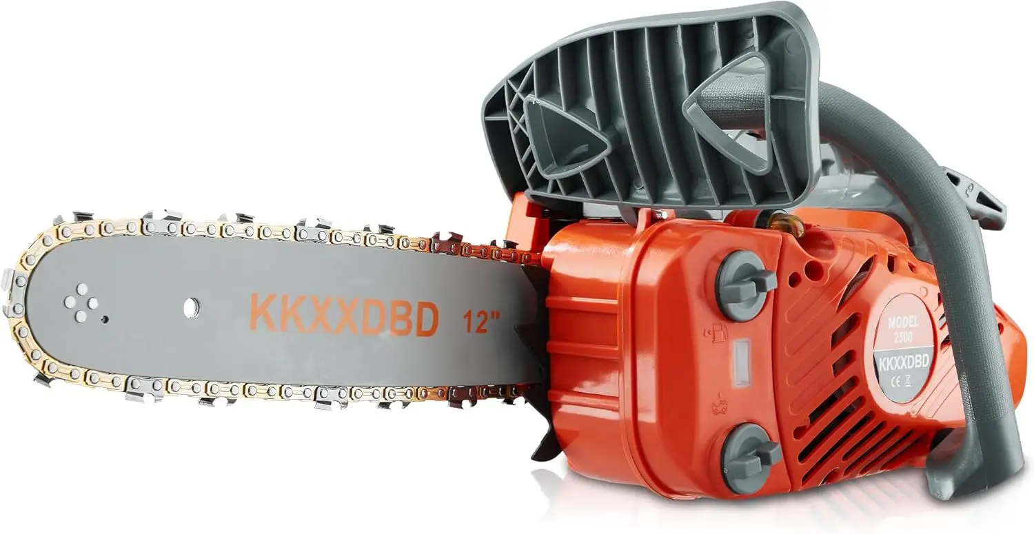 

Легкая 12-дюймовая бензопила с газовым приводом — бензопила с верхней ручкой 25,4 куб.см для эффективной резки древесины, обрезки деревьев и подготовки дров