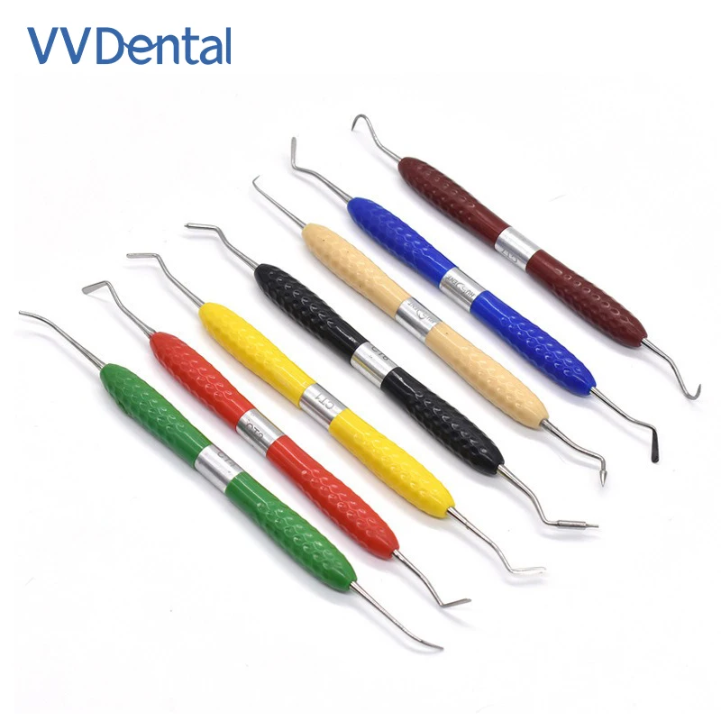 Dental Composite Resin Filling Spatula Plastic Dresser Silicone Handle Aesthetic Restoration Kit For Resin Knife Spatula Tool