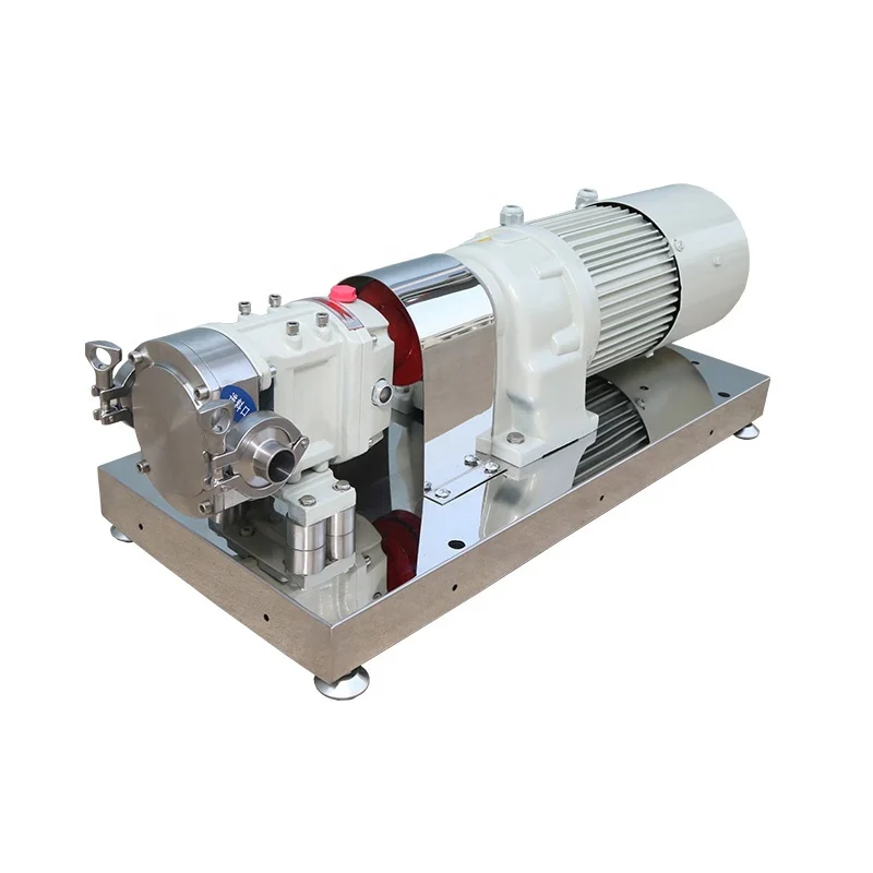 High viscosity stainless steel  CAM conveyor pump sauce sesame paste variable frequency rotary lobe 