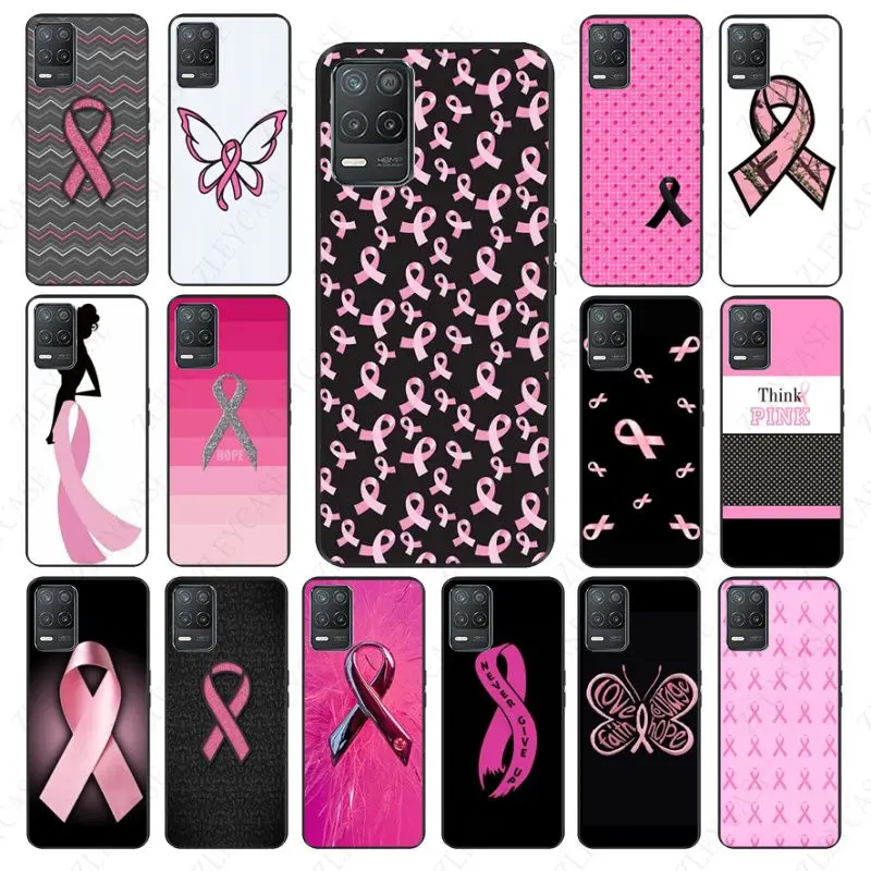 pink Ribbon Girl Breast Cancer Phone cover For oppo Realme C25Y C55 C25S S21Y C11 6i 9i 7pro 8pro 9pro 11pro plus 10 Case coque