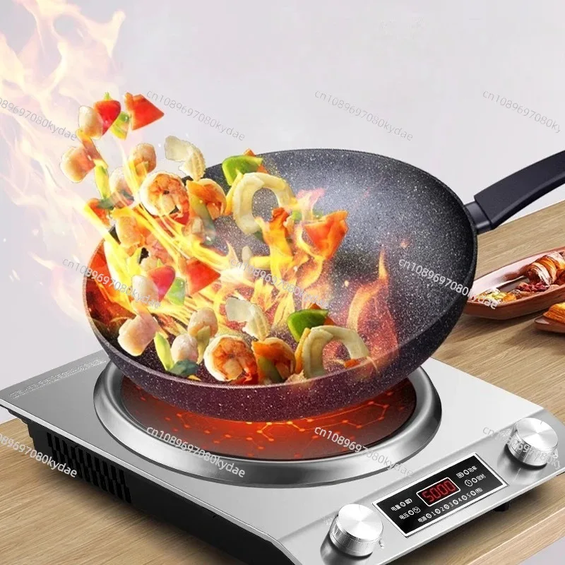 220V Concave Induction Cooker Household Integrated High-power Battery Stove For Stir Fry Pans