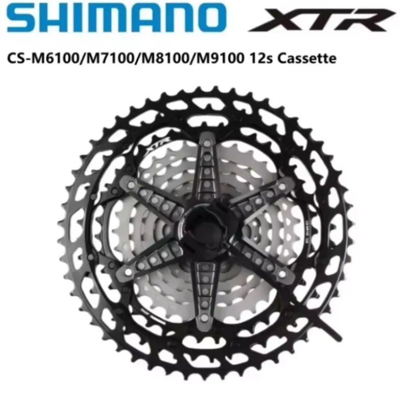 Shimano M6100 M7100 M8100 M8200 M9100 Cassette MS 12 vitesses DEORE SLX XT XTR série 12s 10-51T/10-45T pour pièce de vélo de montagne