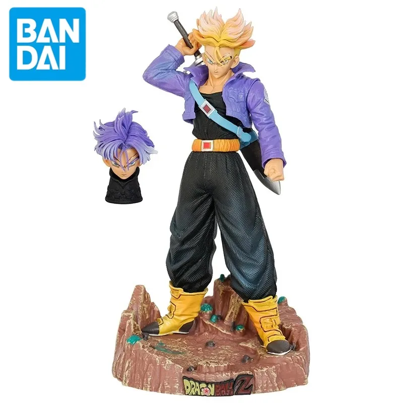 

23cm BandaiMRC Trunks figure, Dragon Ball Saiyan, double head Figurine Pvc Model Statue Doll Collection Toys Gift