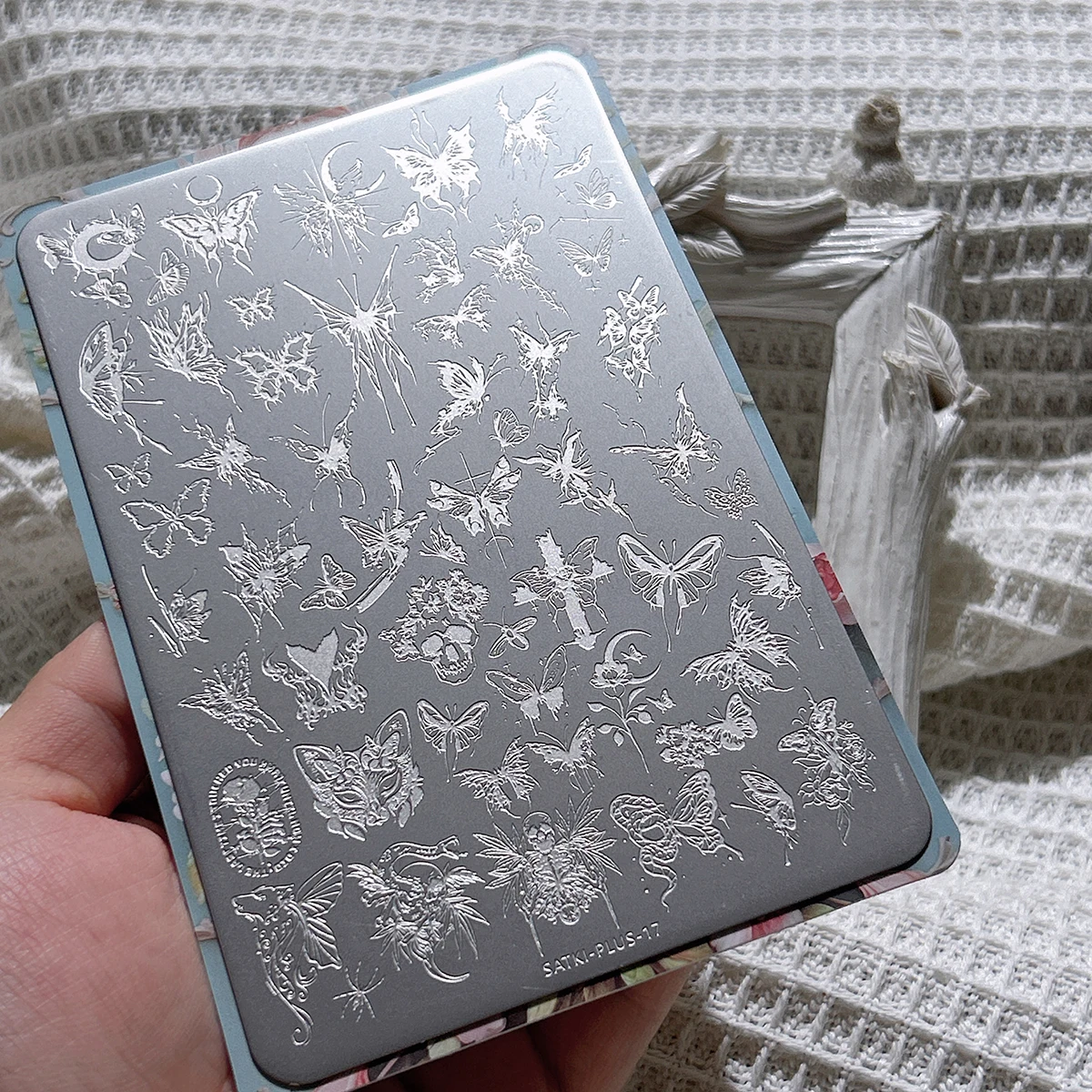 

Nail Art Stamping Plate Stamping Steel Plate Beginner-Friendly No-Painting Nail Decoration Template Liquid Butterfly Dynamic Butterfly Pattern Stamping Gel Nail Polish Mold Nail Stamping Template Transparent Transfer Silicone Stamp Steel Plate Nail Art To