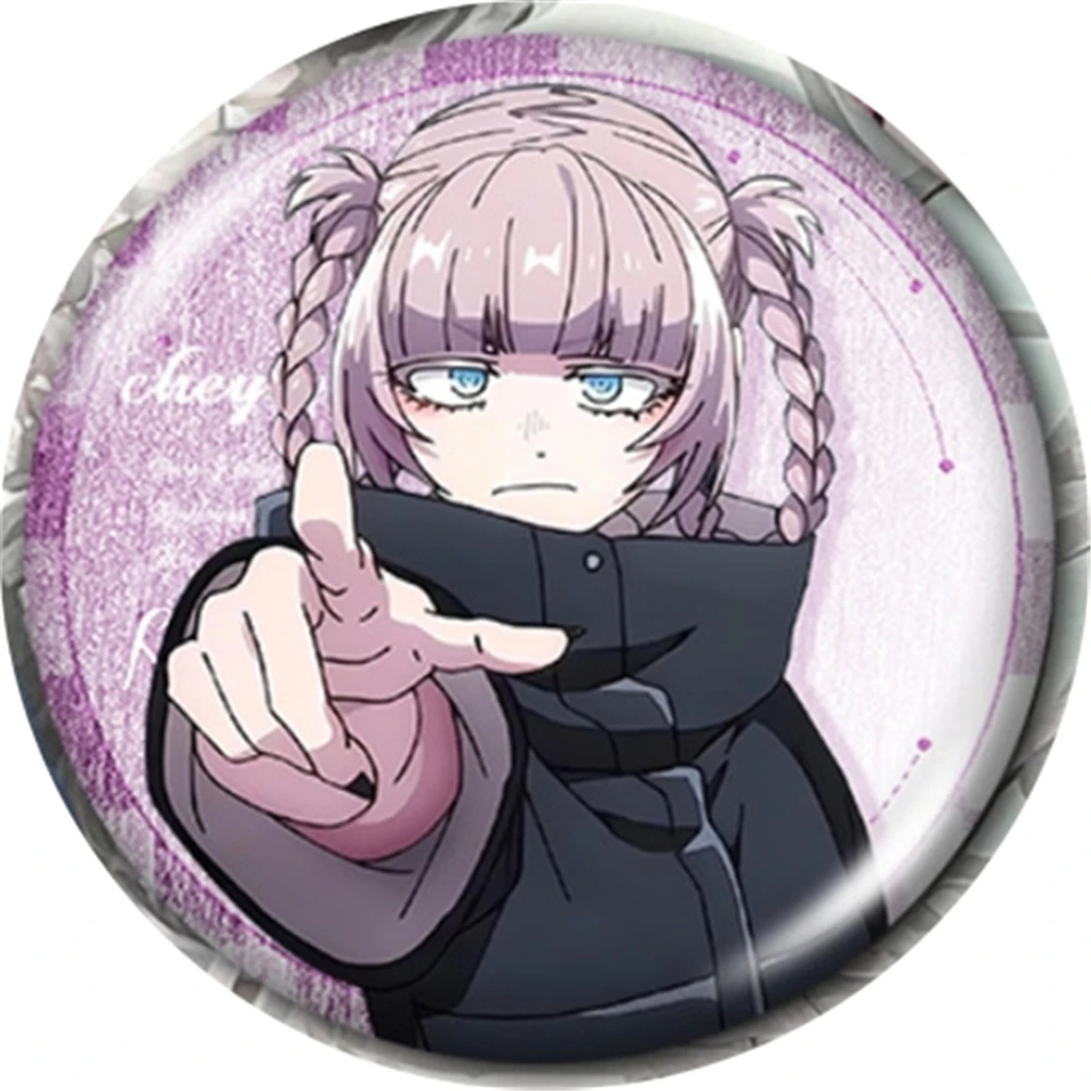 58mm Anime ‌Call of the Night‌ Yofukashi no Uta Nanakusa Nazuna Cosplay COSTUME Badge Pin SPTE Tinplate Brooch Prop Xmas Gilf view 4