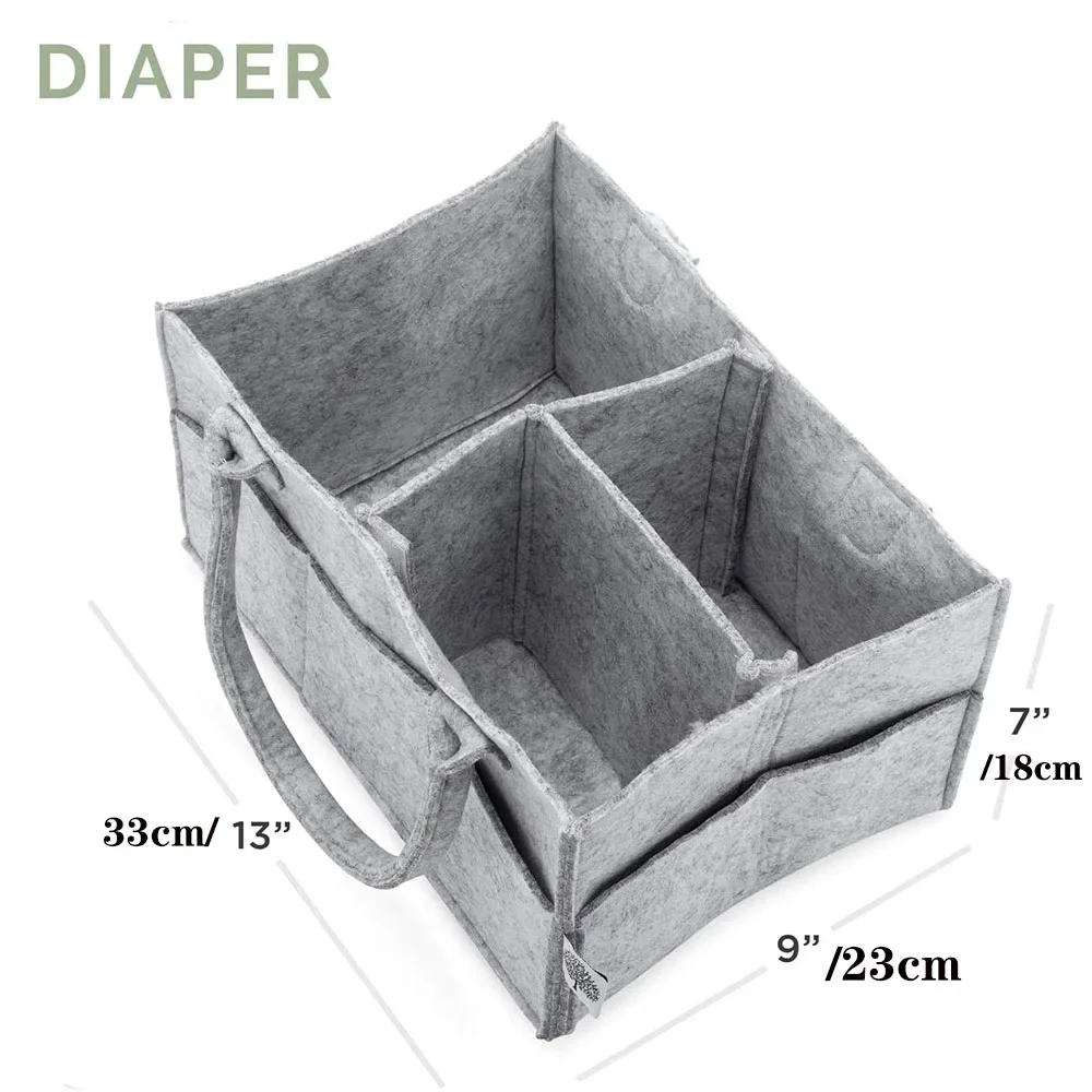 2024 Baby Diaper Caddy - Nursery Storage Bin and Car Organizer for Diapers and Baby Wipes