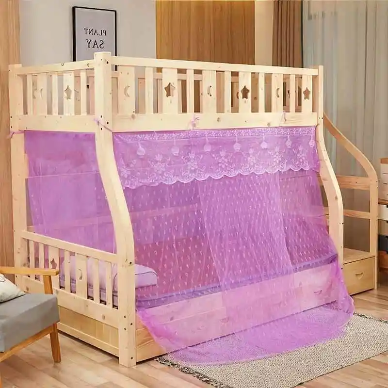 

Двухъярусная кровать для общежития с москитной сеткой 15м x 09м, трапециевидная, для домашнего использования, с каркасом из нержавеющей стали, универсальная