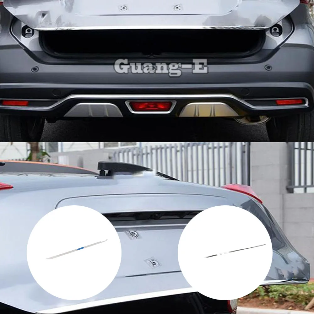 

Car Rear Door Trunk Lid Tailgate Strip Trim For Nissan Kicks 2017 2018 2019 2020 2021-2023 Decoration Auto Exterior Accessories