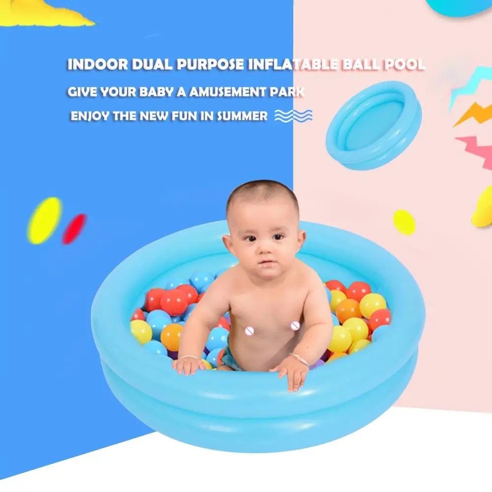 60cm Round Inflatable Baby Toddlers Swimming Pool Summer Kids Water Toys Inflatable Bath Tub Portable Outdoor Paddling Pool Toys