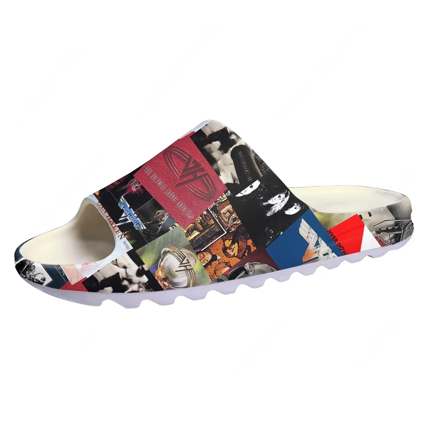 Van Evh 5150 Stripes Halen Soft Sole Sllipers Mens Womens Teenager Home Sandals Step on Customize Bathroom Beach Slides Shoes