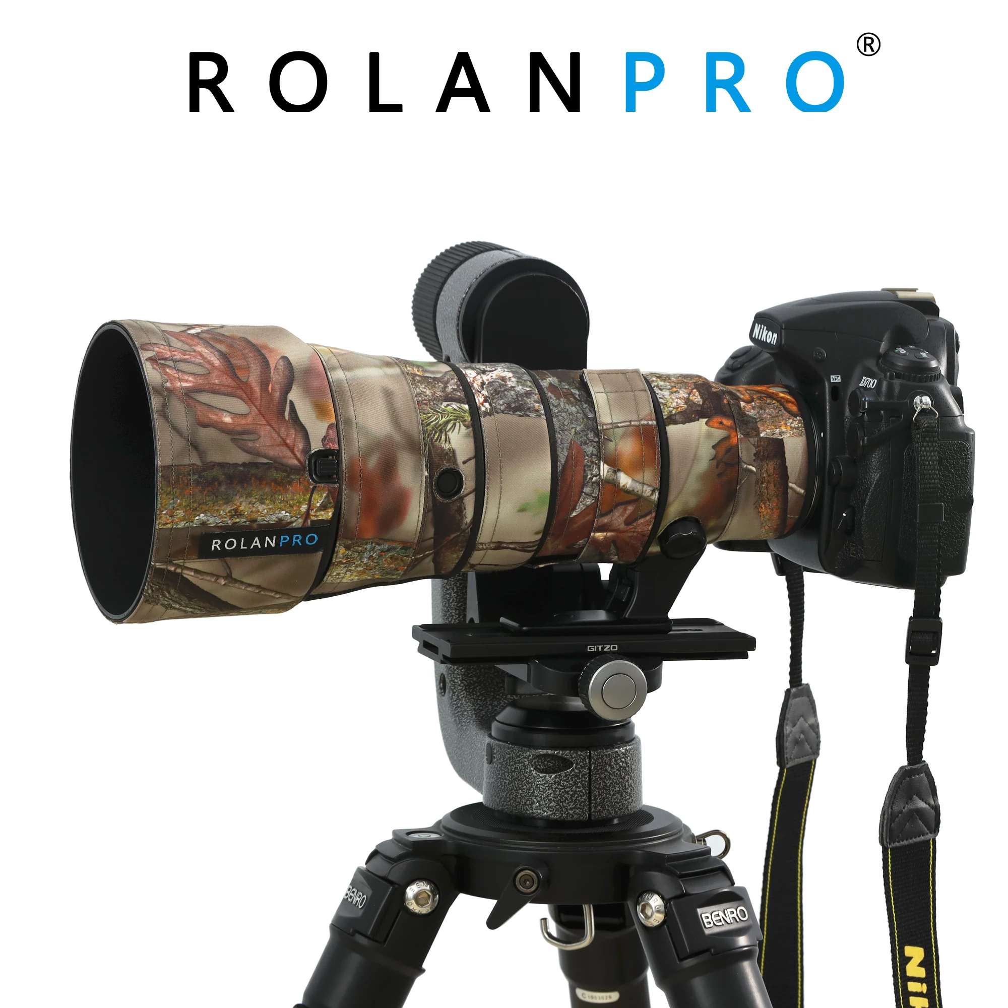 

ROLANPRO Nylon Waterproof Lens Camouflage Coat Rain Cover for Nikon AF-S 500mm F5.6E PF ED VR Lens Protective Case Guns Clothing