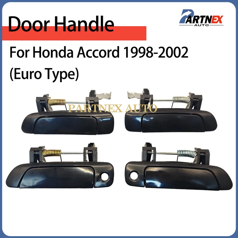 Car Door Exterior Outer Outside Inside Inner Door Handle Compatible For Honda Accord 1998-2002 Euro Type 72180S1AE32