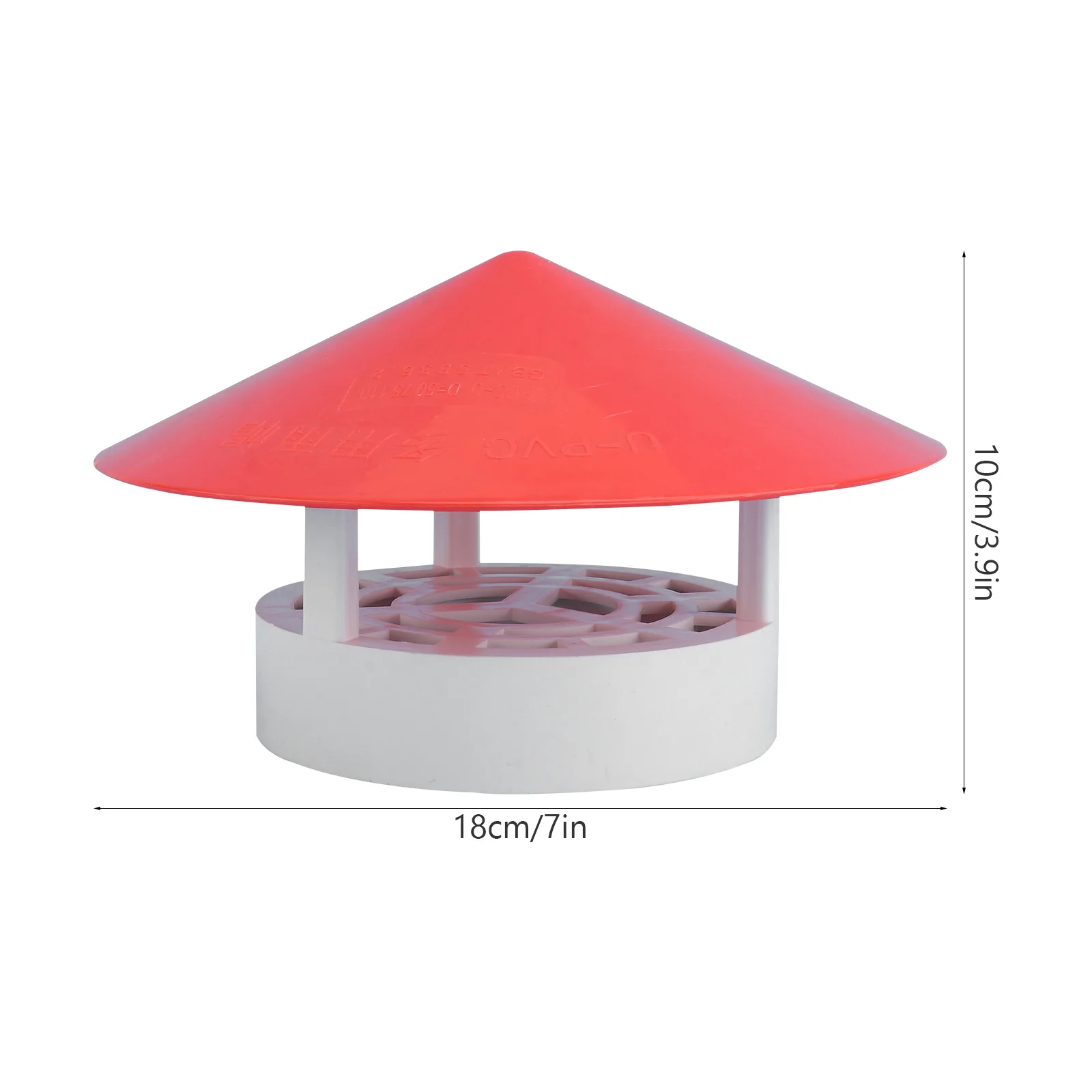 Tapa de ventilación de techo de escape de cocina, sombrero de lluvia de Pvc, accesorio de capó de chimenea, cubierta impermeable para chimenea