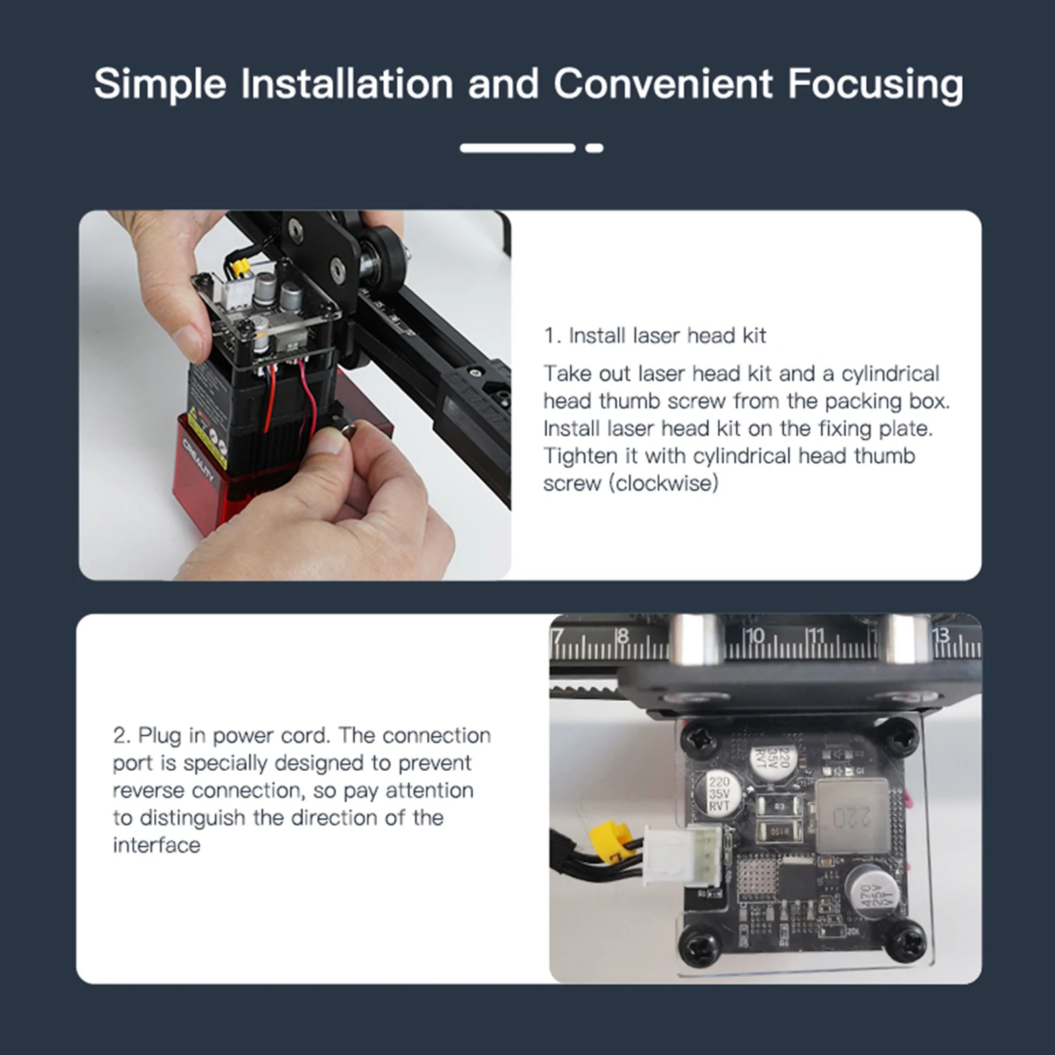 Creality Ender-3 S1 CV-moduł laserowy 24V 1.6W głowica laserowa kompatybilny z Ender-3 S1 Pro/Ender-3 S1 Plus CV-01 PRO Laser CNC