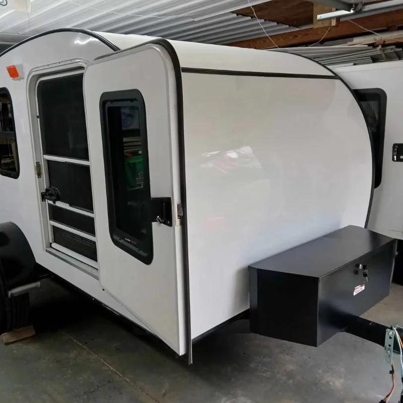 Custom Family Camper RV Trailer for Sale, Mini Portable Camping Trailer Suitable for Outdoor Living
