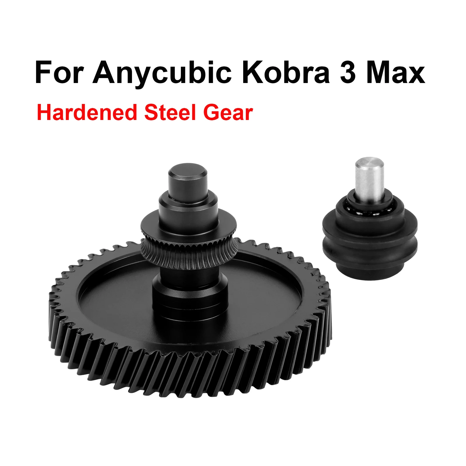 Für Anycubic Kobra 3 Max Extruder-Getriebe-Upgrade, gehärtete Stahl-Schrägverzahnte Zahnräder, hochfest, verschleißfest, 3D-Drucker-Zubehör