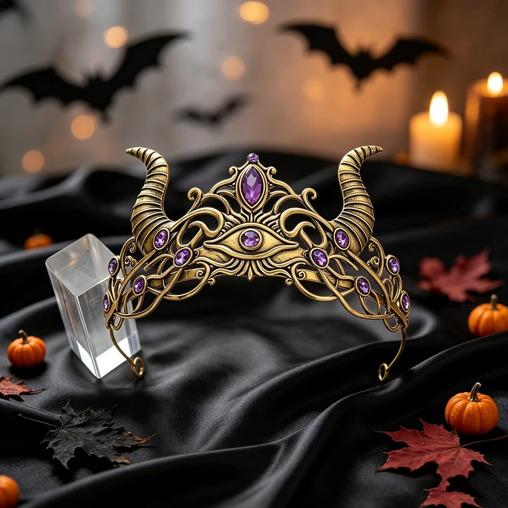 Gotische Demonenhoorn Boze Oog - Queen Accessories recensie en prijs