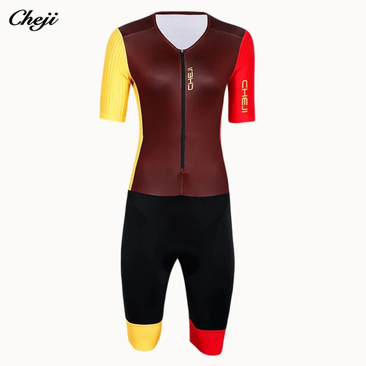 Cheji Women\'s Summer Riding Tights Jumpsuit Cycling Clothing Quick Drying High Quality Jersey Leg Warmers Bib Shorts Pants